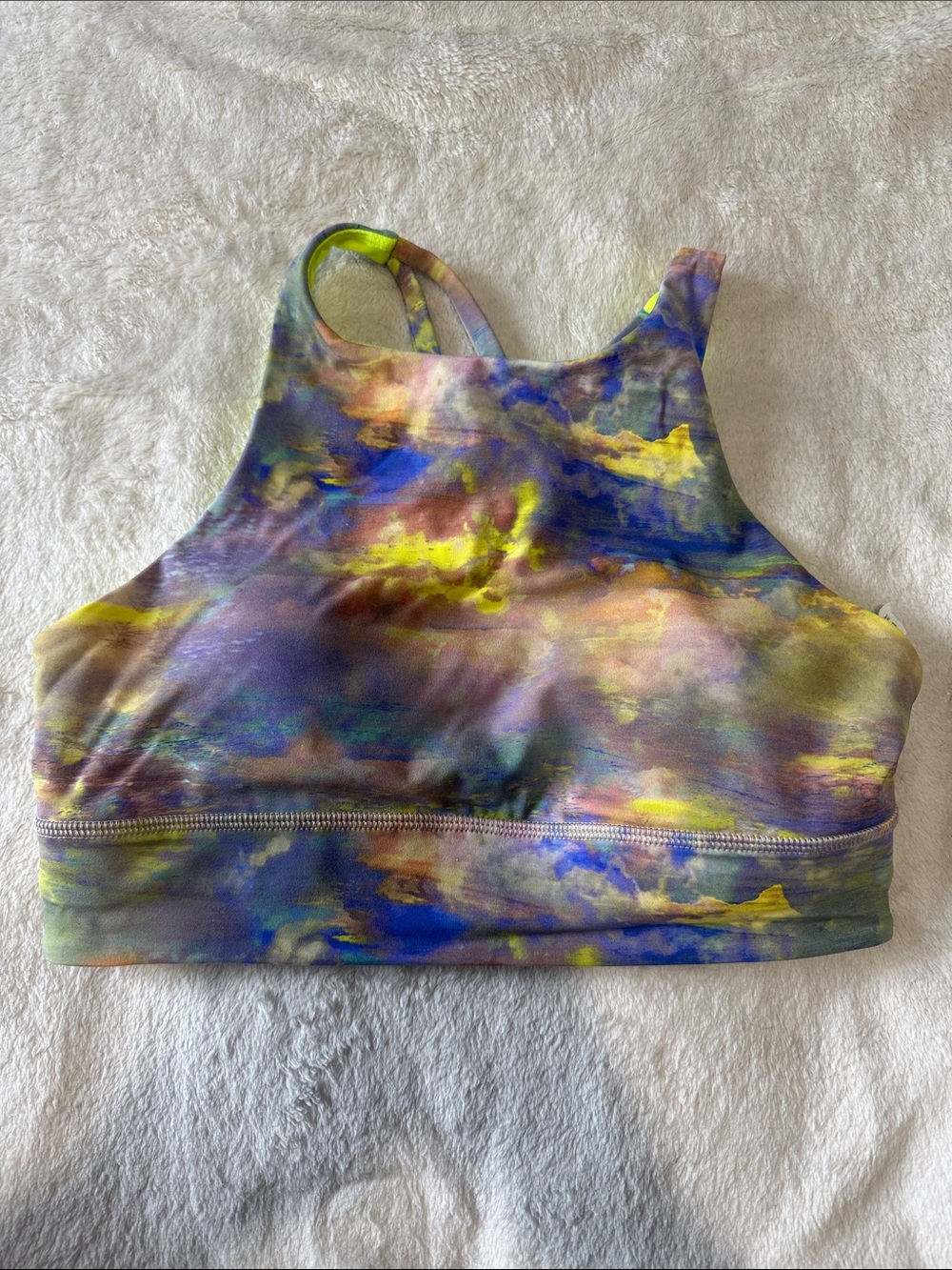 lululemon athletica Energy High Neck Longline Medium Support B-D Cups Size 8